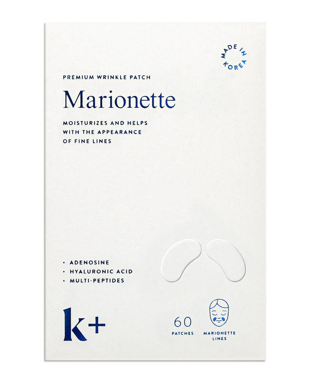 KPLUS wrinkle patches marionette-night application helps smooth expression lines overnight