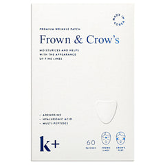 KPLUS wrinkle patches pack shot highlights overnight smoothing for morning-ready skin.