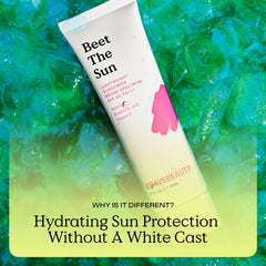 KraveBeauty Beet The Sun duo packaging interior demonstrates a simple morning routine.