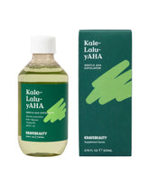 KraveBeauty Kale-Lalu-yAHA bottle pour for gentle exfoliation and smoother skin.