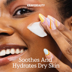 KraveBeauty Oat So Simple Water Cream ingredient oat-squalane highlights soothing oats and lightweight hydration.