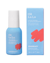 KraveBeauty Oil La La Serum bottle on shelf delivering balanced hydration