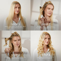 Kristin Ess curling iron heat sensor enabling fast, even temperature for consistent curls