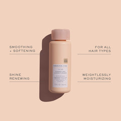 Kristin Ess Hair Signature Conditioner dispense demonstrates moisturizing daily repair for all hair types
