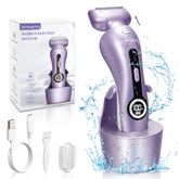 Krovena electric shaver detachable head close-up showing easy cleaning.