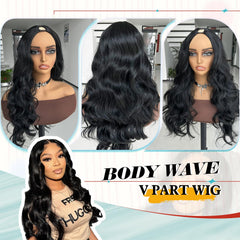 KRSI V Part Wig with natural hairline DIY-ready look at 24 inches