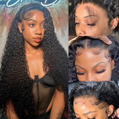 Ksflaae Water Wave 13x6 lace-front wig full length 26 inch for natural, versatile styling
