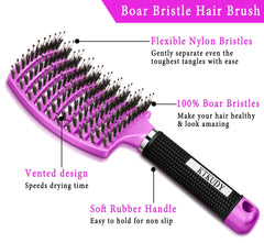 KTKUDY detangler brush used on wet hair for effortless detangling