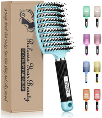 KTKUDY Detangling Brush curved vented design for smooth detangling