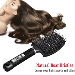 KTKUDY detangling brush used on wet hair for gentle detangling.
