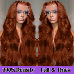 KTOOYKE HD 13x6 lace-front wig, human hair, pre-plucked for styling versatility