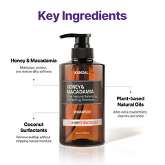 KUNDAL shampoo pour-action for easy dispensing and mess-free use