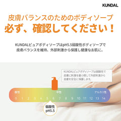 KUNDAL body wash rich foam lather demonstrating moisturizing action