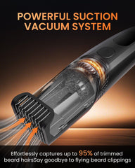 Kurtmark Vacuum captures hair during operation for a cleaner sink.