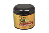 Kuza Jamaican Black Castor Oil Leave-In-Conditioner bottle for daily hydration.