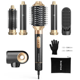 Kveiroa 6-in-1 hot air brush attachments for versatile styling and drying