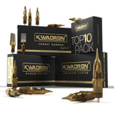 Kwadron tattoo needle cartridge box of 20 ready for professional use.