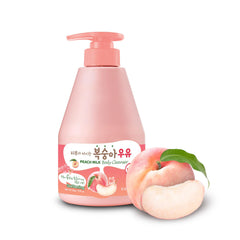 Kwailnara Peach Milk Body Wash creamy-lather cleanses gently for soft, hydrated skin.