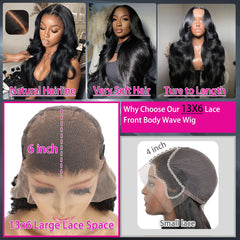 KXBKXB 30in wig back view reveals full density and natural flow