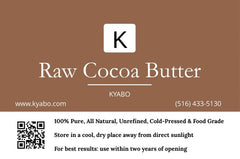 Kyabo cocoa butter packaging preserves aroma and freshness