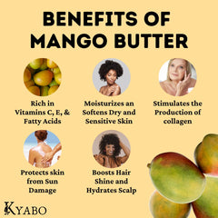 Kyabo mango butter raw block for DIY beauty formulations.