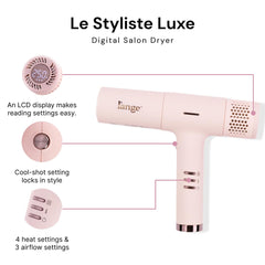 L'ANGE HAIR Le Styliste Luxe diffuser attachment highlights salon-style volume potential.