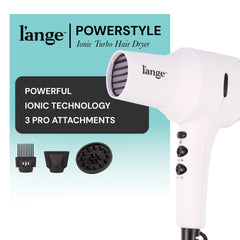L'ANGE PowerStyle dryer with cool-shot button demonstrating style lock