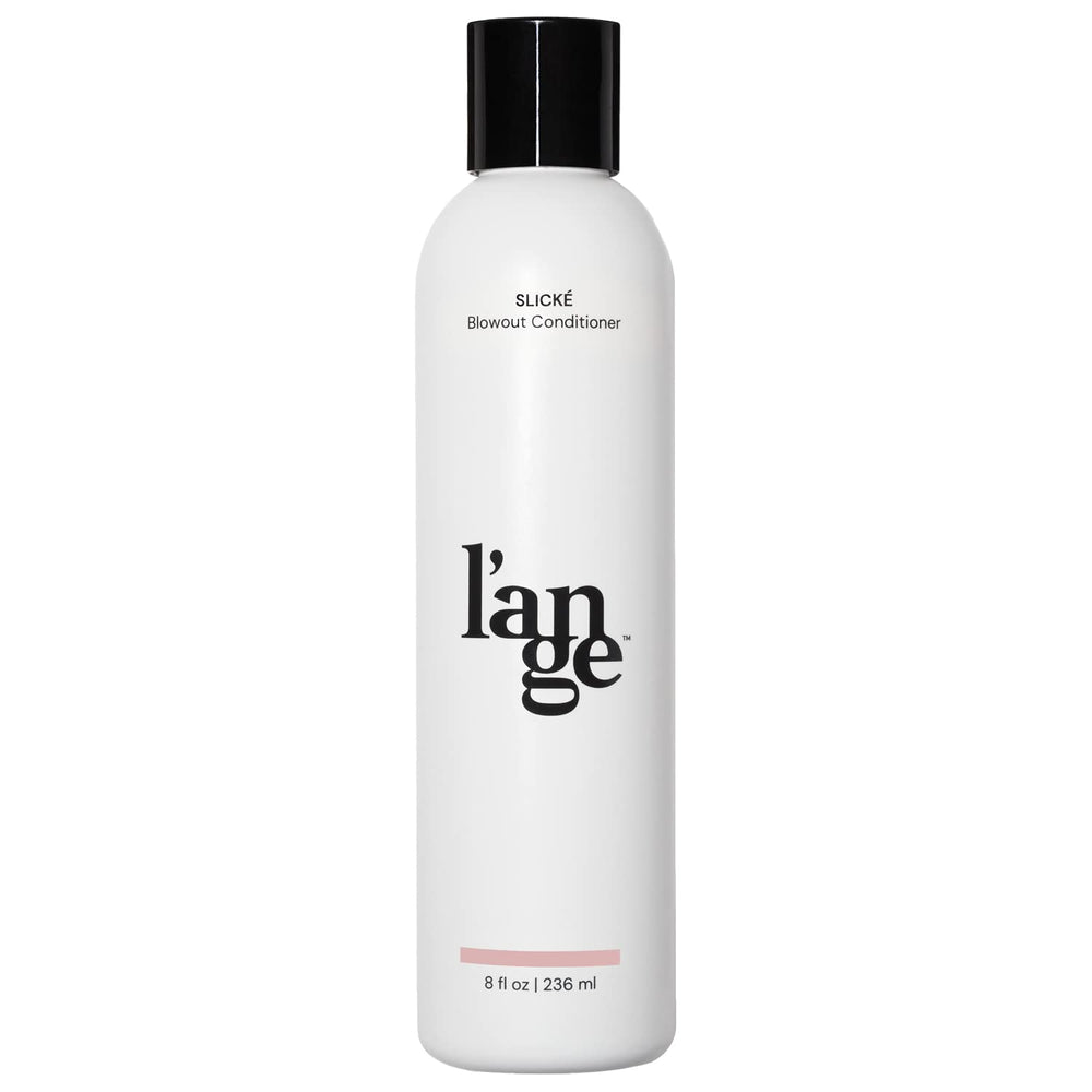 L'ANGE HAIR Slické Blowout Conditioner bottle shows weightless hydration for voluminous shine.