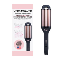 L'ANGE Hair VersaWaver delivers 32mm waves for voluminous, long-lasting style.