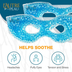 L'AUTRE PEAU gel-bead eye-mask conforms to contours for a comfortable fit.