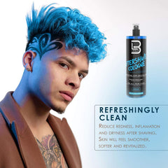 L3 Level 3 aftershave spray front view highlighting fresh scent and post shave refresh