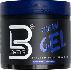 L3 Level 3 Cream Gel bottle showing medium hold for controlled styling.