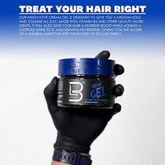 L3 Level 3 Cream Gel gloss shine on styled hair.