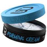 L3 Level 3 Forming Cream bottle shows oil-free formula for clean hair.