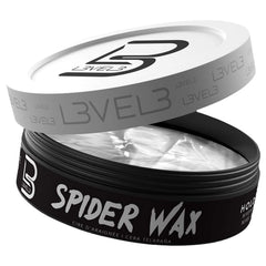 L3 Level 3 Spider Wax bottle for long-lasting hold and texture