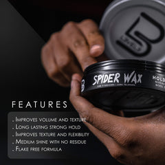 L3 Level 3 Spider Wax textures hair with flexible hold