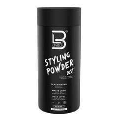 L3 Level 3 Styling Powder packaging—sleek jar for natural look and quick application.