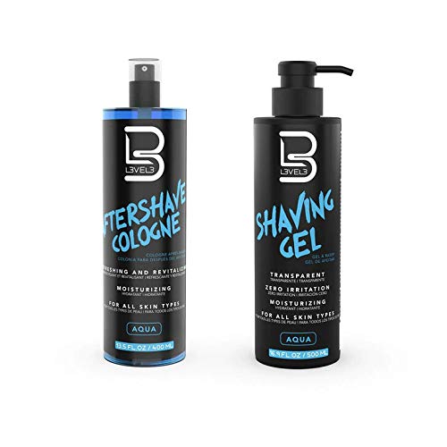 L3 Level 3 shaving gel shows clear visibility for precise strokes