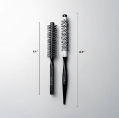 L3 Round Brush highlights ergonomic wooden handle for comfortable, controlled styling sessions.