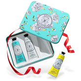 La Chatelaine Hand Cream Trio Tin Set—gift-ready luxury hydration in travel tins.