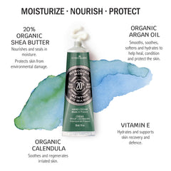 Ultra-rich texture of La Chatelaine Hand Cream offering immediate hydration.