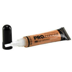 LA Girl HD Pro Conceal Toffee swatches showing warm-toned shade.