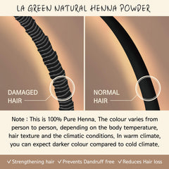 LA GREEN henna powder bowl for mixing shows user-friendly DIY dye prep