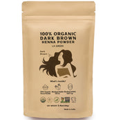 LA GREEN henna powder packaging highlights pure organic formula for natural hair color