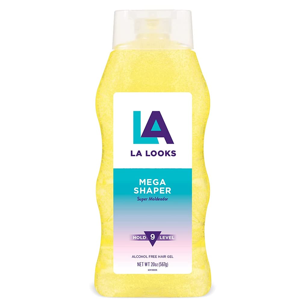 L.A. Looks Mega Shaper 20oz bottle front showing bold hold potential