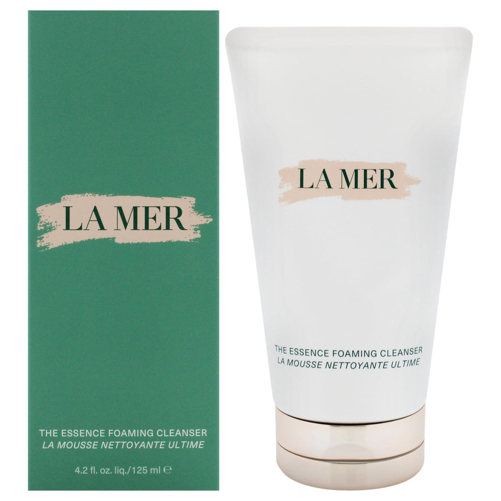 La Mer Essence Foaming Cleanser bottle; refreshing cleanse for all skin types.