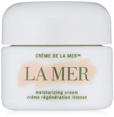La Mer Moisturizing Cream 1oz jar close-up shows rich texture.