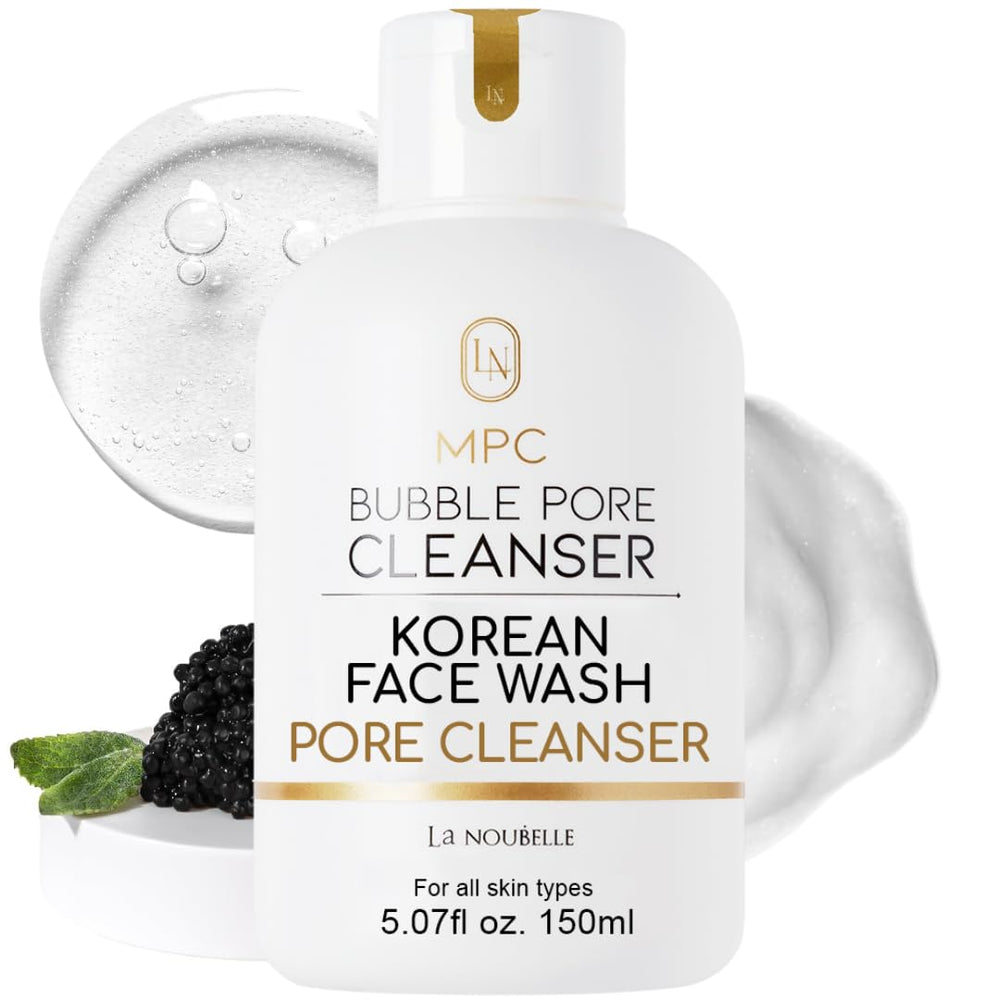 La Noubelle MPC Bubble Pore Cleanser bottle shot showing pore cleansing and luxury skincare routine