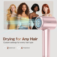 Labiim Hair Dryer ionic-technology reduces frizz and locks in moisture.