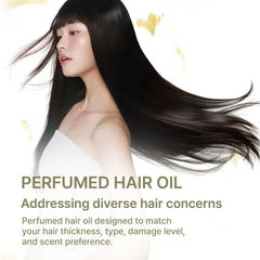 LA'DOR Osmanthus oil pour demonstrates lightweight, non-sticky texture